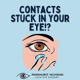 contacts stuck in your eye blog post graphic