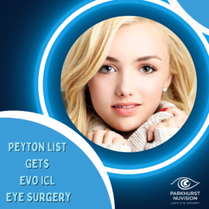 peyton list evo icl eye surgery